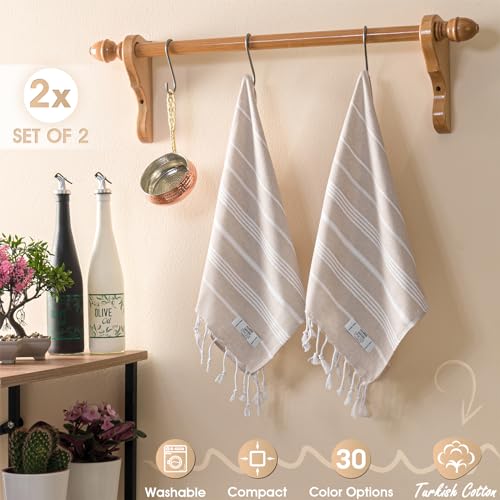 Ephesus Towels 0001 Hand Towels - Set Of 2 | 18 Inch X 30 Inch - Decorative Turkish Hand Towel For Bathroom, Kitchen, Guest, Face, Hair, Tea, Dishcloth thumb #1
