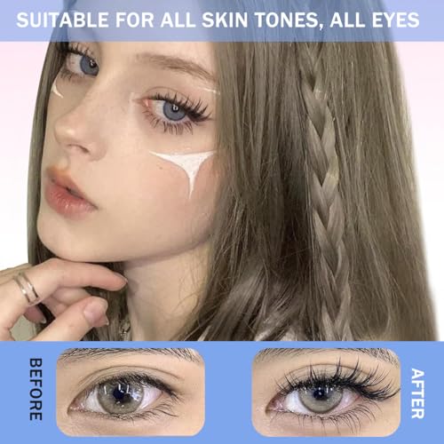Image of MAYCREATE 120pcs Self Adhesive Lash Clusters, 10 /11mm Natural Fake Lashes Pre-glued False Eyelashes Kit with Tweezer, Fluff Cluster Eye Lashes for Women Girls Party Look DIY Eyelash Extensions Kit