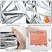 QIO CHUANG Emergency Mylar Thermal Blankets -Space Blanket Survival kit Camping Blanket (Pack of 6). Perfect for Outdoors, Hiking, Survival, Bug Out Bag ，Marathons or First Aid
