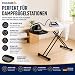 STAHLMANN® Premium Bügelbrett [120 x 45 cm] – Bügelbrett für Dampfbügelstation [100% Baumwolle Turbobezug] [Made in EU] – höhenverstellbarer Bügeltisch