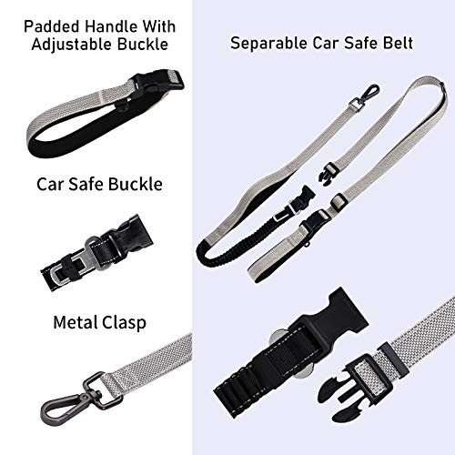 Fulvara Heavy Duty Hands Free Dog Leash For Training, Hiking, Running Or Jogging With Durable Bungee Puppy Leash With Waist Belt,Dual Padded Double Handle For Small,Medium,Large Dogs #TOP2