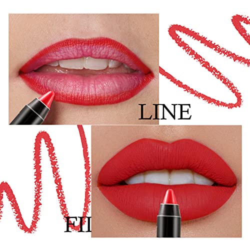 Boobeen Matte Lip Crayon Lipstik Pencil Velvety Creamy Matte Lip Liner Full Coverage High Pigment Waterproof Long Lasting Lipstick For Women, Matte Lip Color With Smooth Finish #TOP1