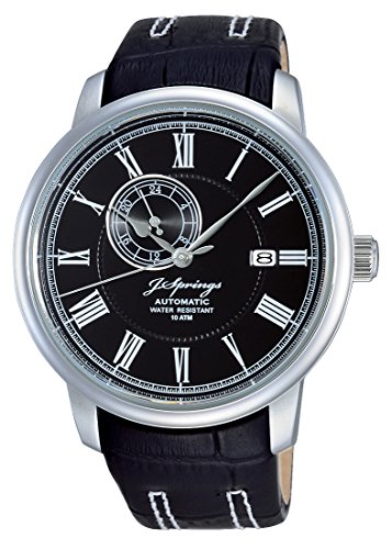 J. Springs Classic Automatic - Reloj automático para Hombre, Correa de Cuero Color Negro