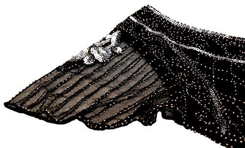Image of Women 1920s Gatsby Vintage Sequin Flapper Fringe Party Plus Dress with 20s Accessories Set