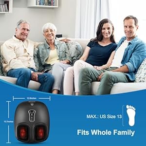 COMFIER Shiatsu Foot Massager with Heat,Vibration,Rolling Compression,FSA HSA Eligible,Feet Massager Machine for Plantar Fasciitis,Neuropathy,Fits Size up to 13“ Multiple Modes,Gift for Men,Women COMFIER Shiatsu Foot Massager with HeatVibrationRolling CompressionFSA HSA EligibleFeet Massager Machine for Plantar FasciitisNeuropathyFits Size up to 13 Multiple ModesGift for MenWomen