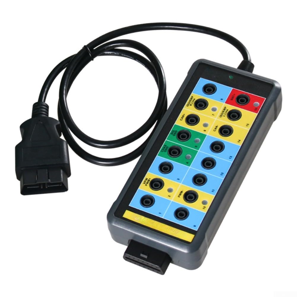 ReachMall Herramienta de diagnóstico de fallos del motor de coche DY29 OBDII Protocolo probador de vehículos con conectores banana de 4 mm para sensores de 18 cm