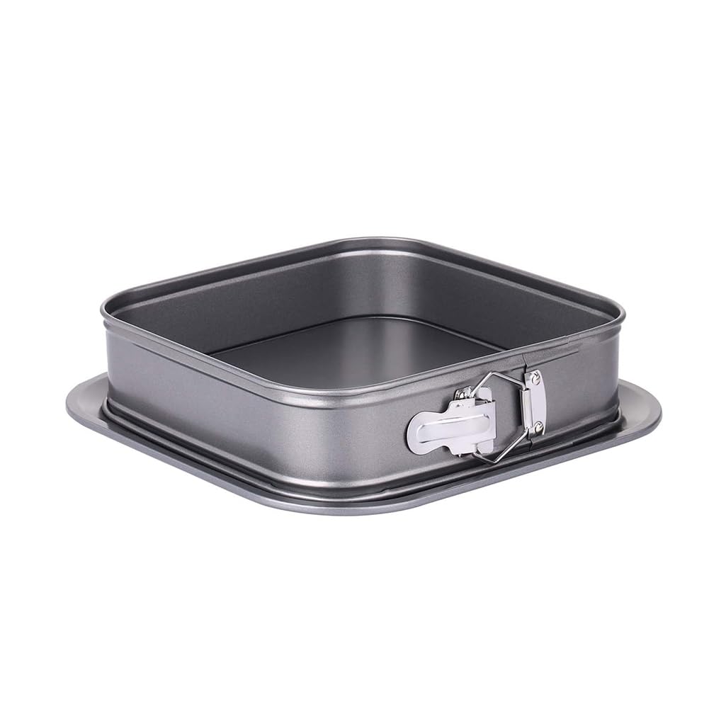 CTRLZS Springform Pan Square Cake Pan 9 Inch Cake Pan Cheesecake Pan with Removable Base Nonstick Cake Decorating Supplies