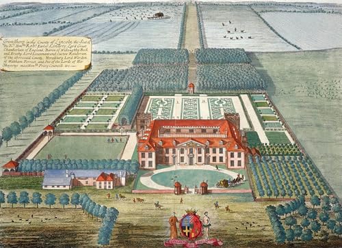 Affiche d'art Grimsthorpe par Leonard Knyff impression sur toile 60x90cm pour salon
