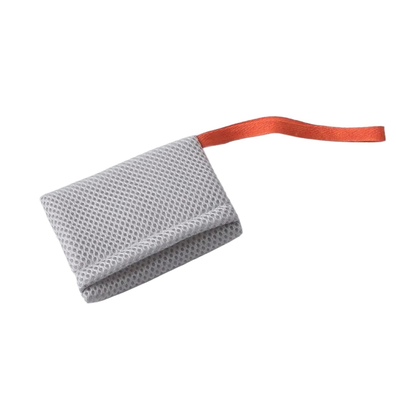 Zhsoao Grey 20Pcs Thicken Nylon Soap Saver Bag Pouch For Bath & Shower