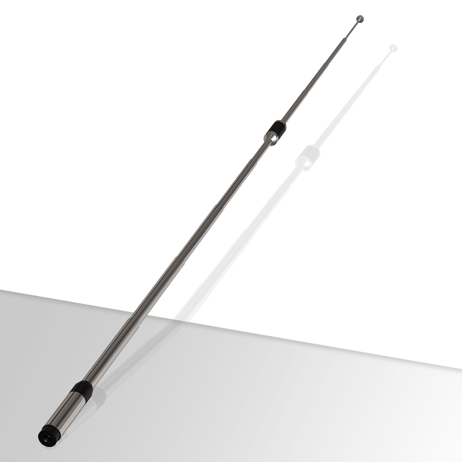 RH770 Antenna Telescopic for Walkie Talkie Coil Loaded Aerial SMA-Male for UV-13 Plus Radio Compatible with TH-UV8000D Two Way Radio