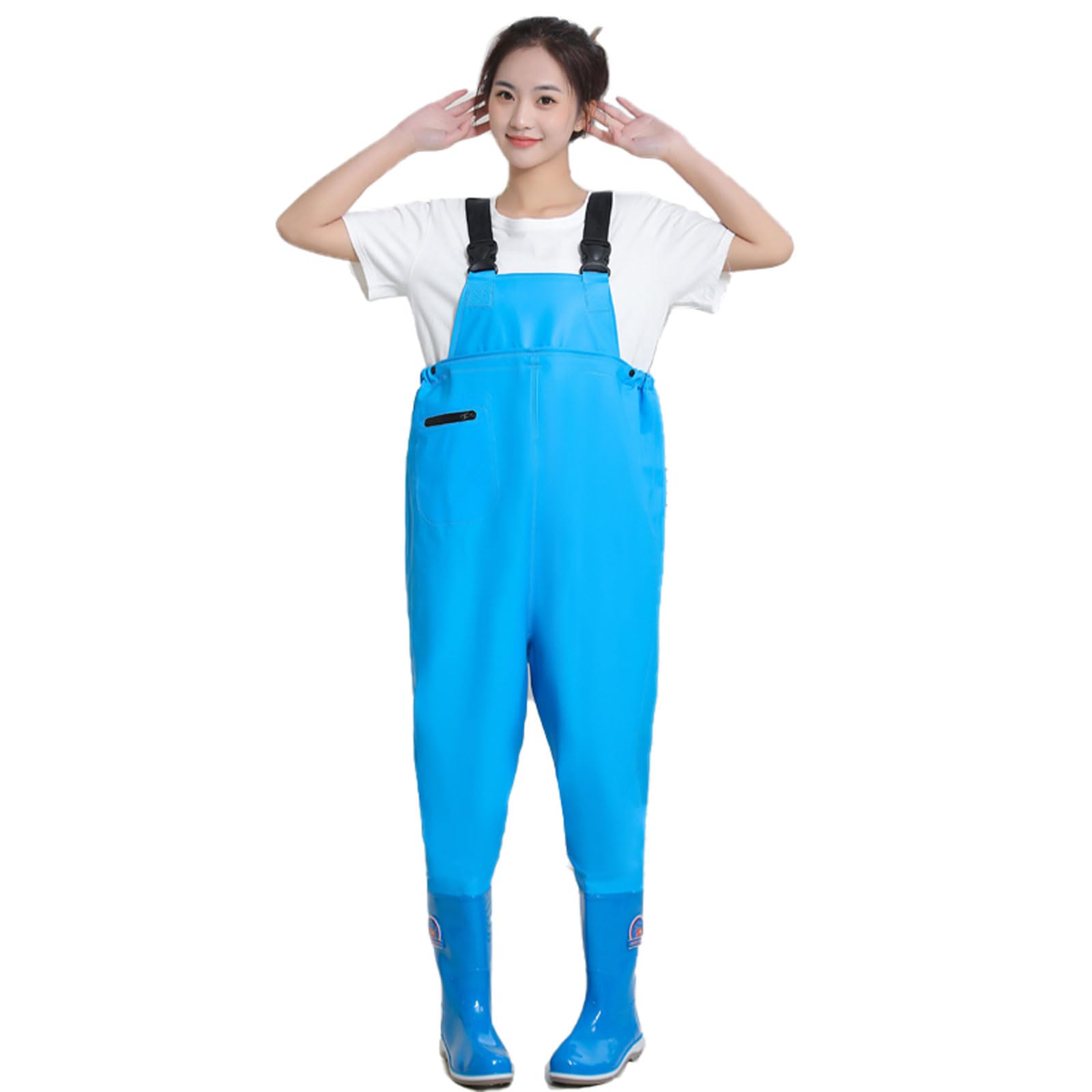 Pantalones de Vadeo Crosswater, Fishing Waders with Pockets Women,Hunting Chest Waders with Boots,Wading Pants Crosswater,Waterproof,Breathable,