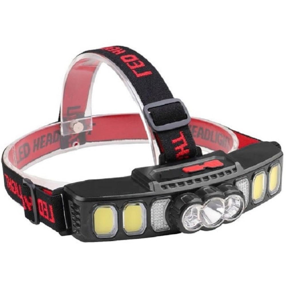 Twiclo Headlamp HX - 811/ Multi Light Power Display headlamp/Multi Light Source USB headlamp (Black Colour) (1 PC)-picture-21