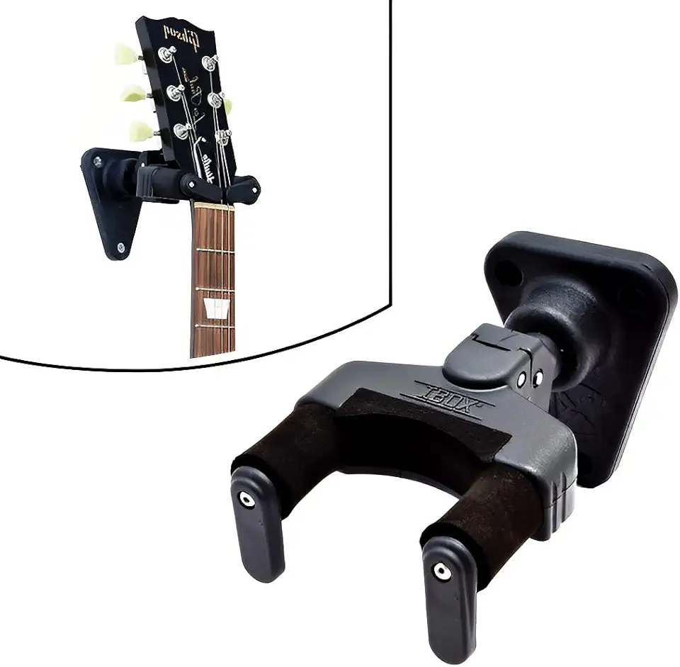 SUPORTE DE PAREDE PARA VIOLÃO/GUITARRA AGS, COM TRAVAMENTO AUTOMÁTICO - IBOX