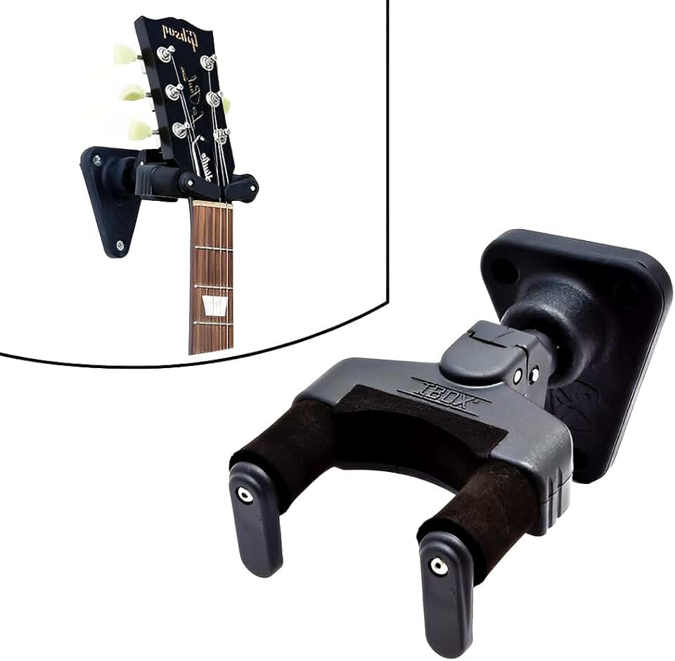 SUPORTE DE PAREDE PARA VIOLÃO/GUITARRA AGS, COM TRAVAMENTO AUTOMÁTICO - IBOX