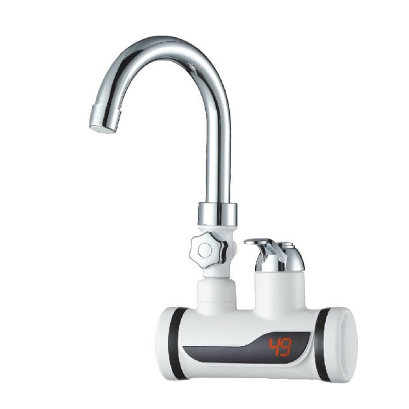 Scaldabagno da cucina Riscaldamento a freddo, Rubinetto Scaldabagno istantaneo Rubinetto Caldo istantaneo ， Riscaldatore rubinetto acqua con soffione doccia(Yellow)