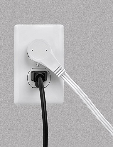 Uninex Ec1608Aul Flat Angle Plug Extension Cord With 3-Outlet, 3-Prong, 8-Foot, 1-Pack #TOP3