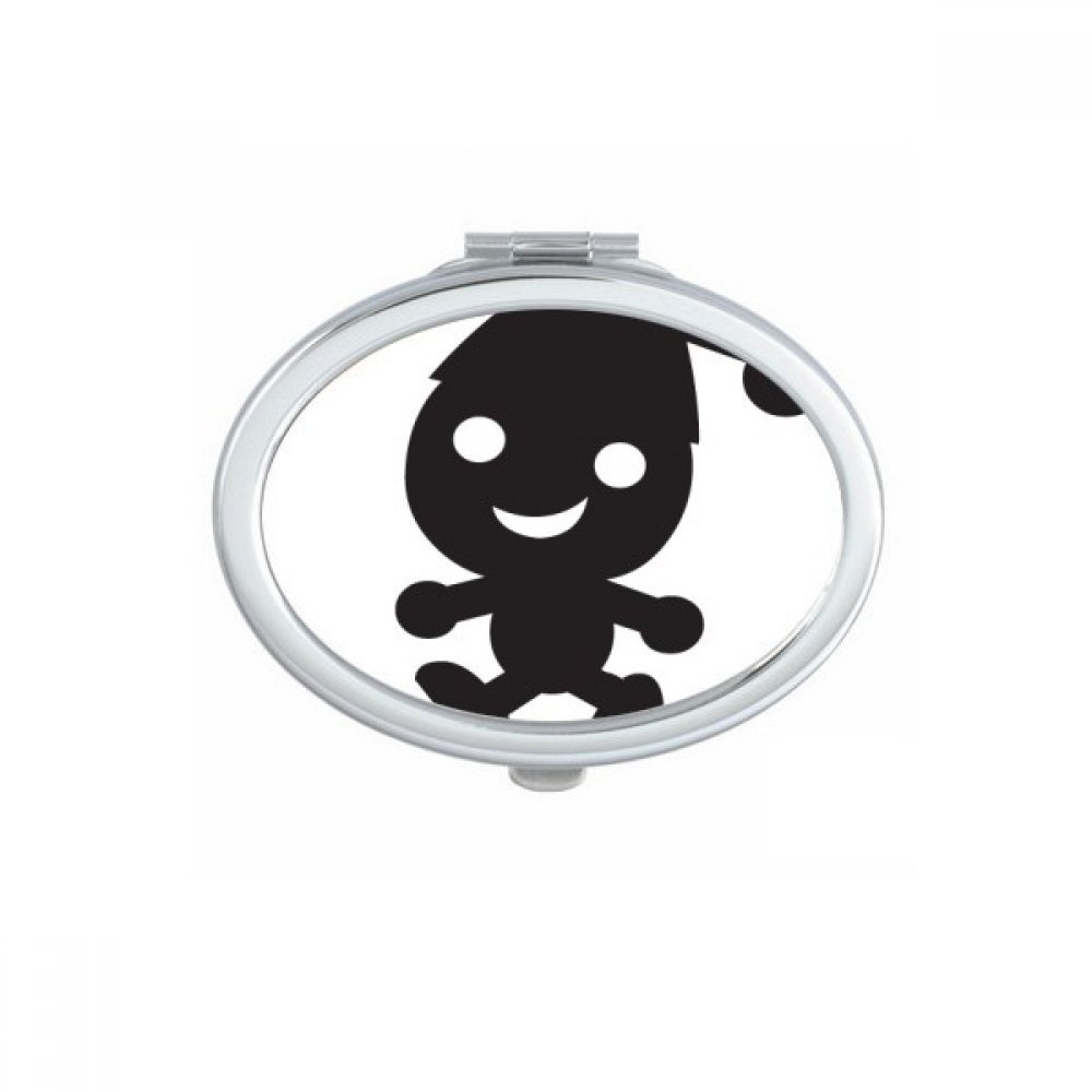 Miroir compact de poche Halloween petit miroir main pour sac à maquillage