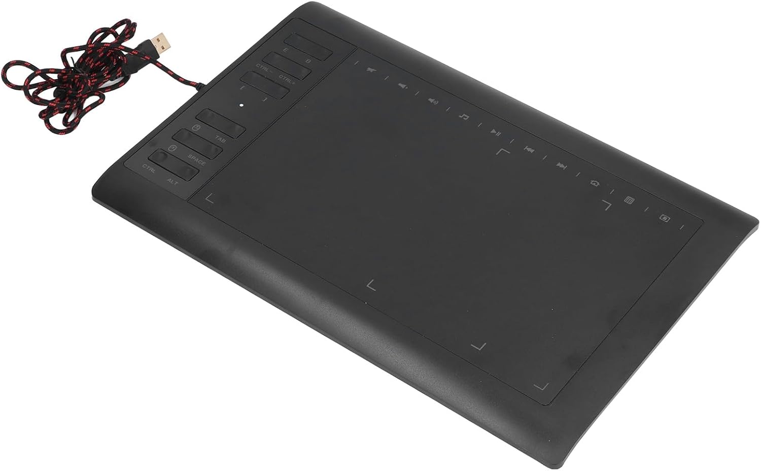 Graphics Drawing Tablet with 8192 Level Pressure Sensitivity, 233PPS 5080LPI Digital Art Tablet for Desktop Laptop Android, 12 Physical Shortcut Keys, Plug and Play for Animation