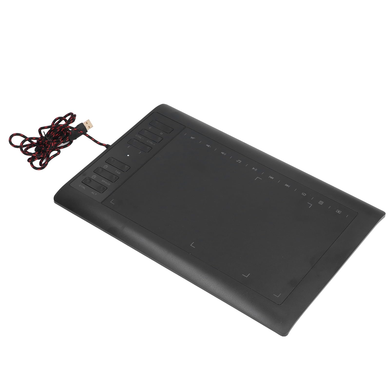 Tablet gráfica para Dibujo con sensibilidad a la presión de 8192 Niveles, 233 PPS y 5080 LPI; Tableta de Arte Digital para Ordenador de Escritorio, portátil y Android; 12 Teclas de