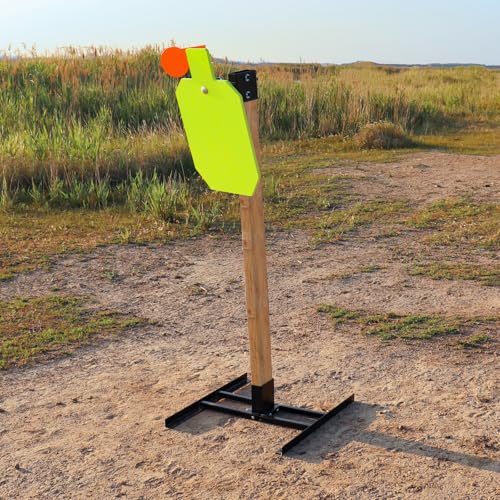 Image of Highwild AR500 Steel Hostage Reactive Shooting Target - 3 /8 inch Thick with 2x4 Target Stand
