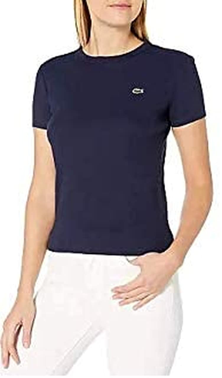 Amazon | Lacoste Women's Short Sleeve Boxy Fit Jersey T