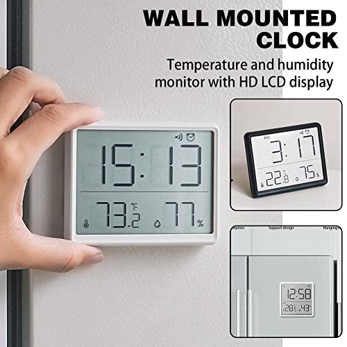 Ultra Thin Electronic Clock Simple Digital Clocks Wall Clock Temperature Disply J5K6 Alarm And Lcd Mounted Humid Multifunctional #TOP5