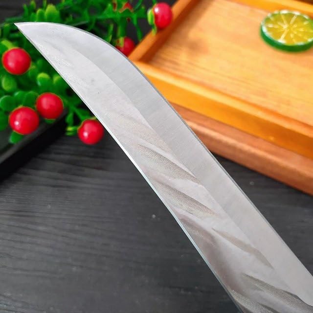 Machado Hybrid Hand-Sharpened Mongolian Viking Knife - Forged Boning Multipurpose Meat Cleaver Butcher Knives for Outdoor BBQ 4
