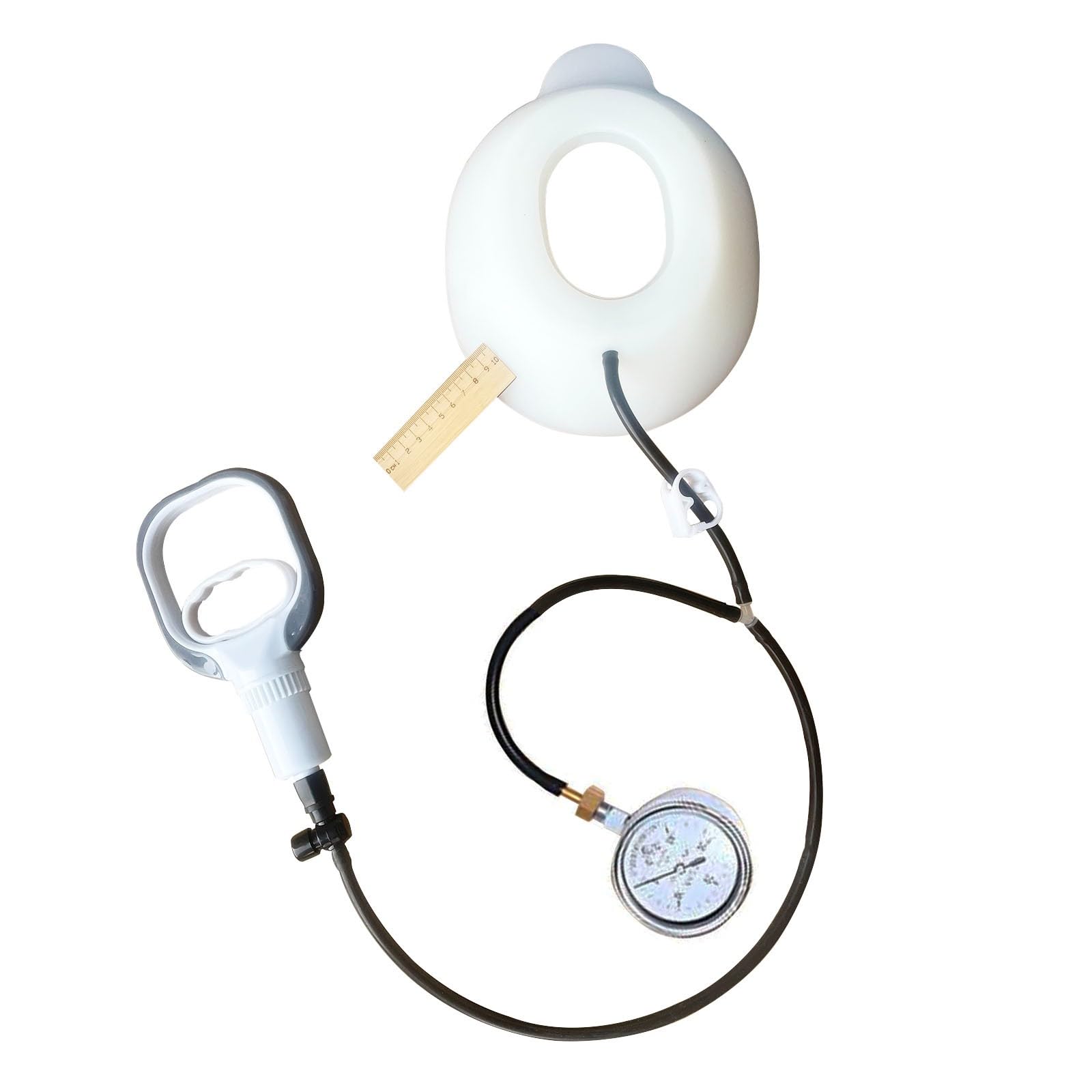 Exemic Pectus Excavatum Vacuum Bell - Pectus Excavatum Orthosis Brace,Pigeon Chest Support,Physical Correction,Washable,with Pressure Gauge(L-L)