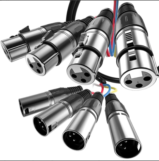 Cable TRS Snake 8 Canales Conectores Macho 1/4 Pulgadas miniatura 1