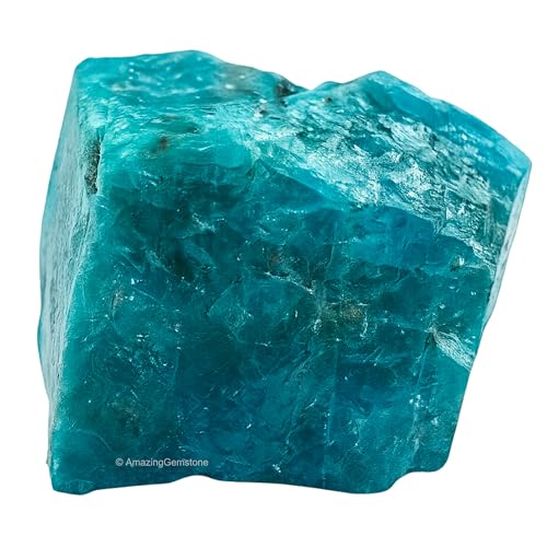 Image of Amazing Gemstone 2 Pieces Green Apatite Raw Crystals and Healing Stones, Natural Rocks for Tumbling and DIY Raw Stones and Crystals
