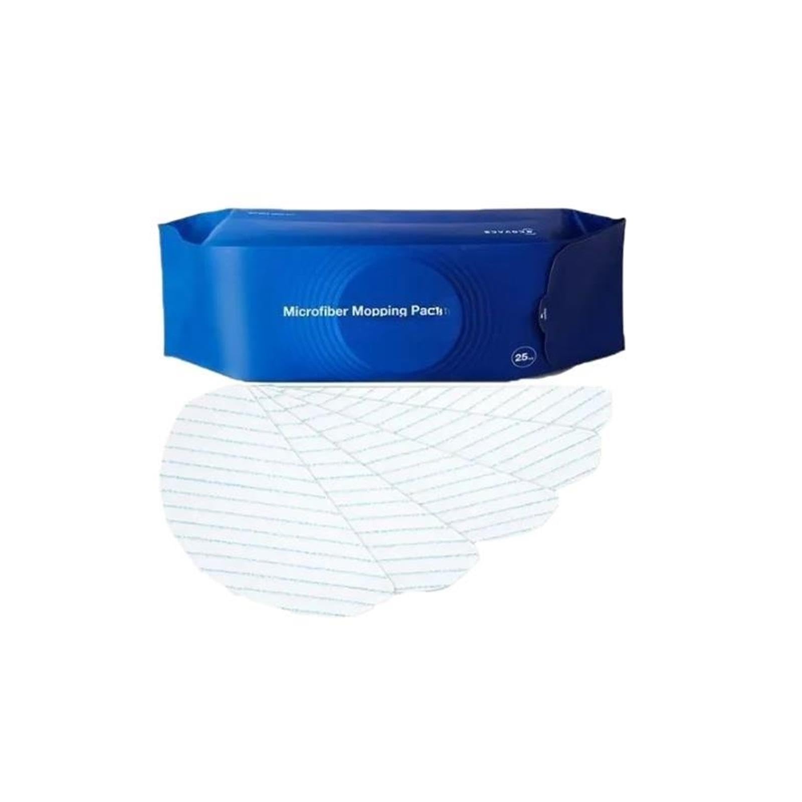 Compatible for ECOVACS, T9, Compatible for Deebot, T8 Max T9 AIVI Series, Chiffon De Vadrouille Jetable En Microfibre, Tampon De Nettoyage 25 Pièces Ou 10 Pièces,Support en tissu(1Bag-25PC)