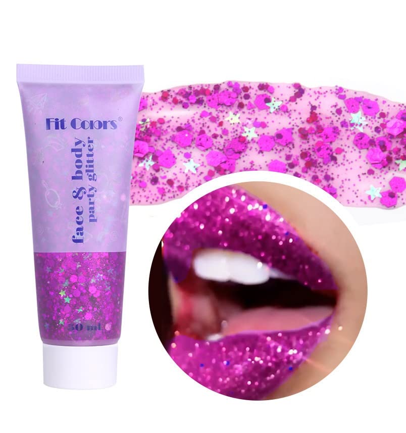 Beliky Girl Body Glitter Gel, 50ml Face Glitters Body Sequins Shimmer Liquid Eyeshadow