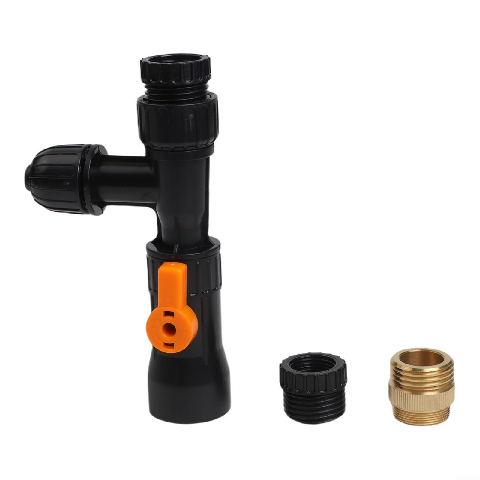Changeur d'eau de type robinet pour aquarium, aspirateur pour nettoyage d'aquarium, outil de remplissage facile avec connecteur de robinet (diamètre intérieur de 12 mm) (GYHS-03 + tuyau