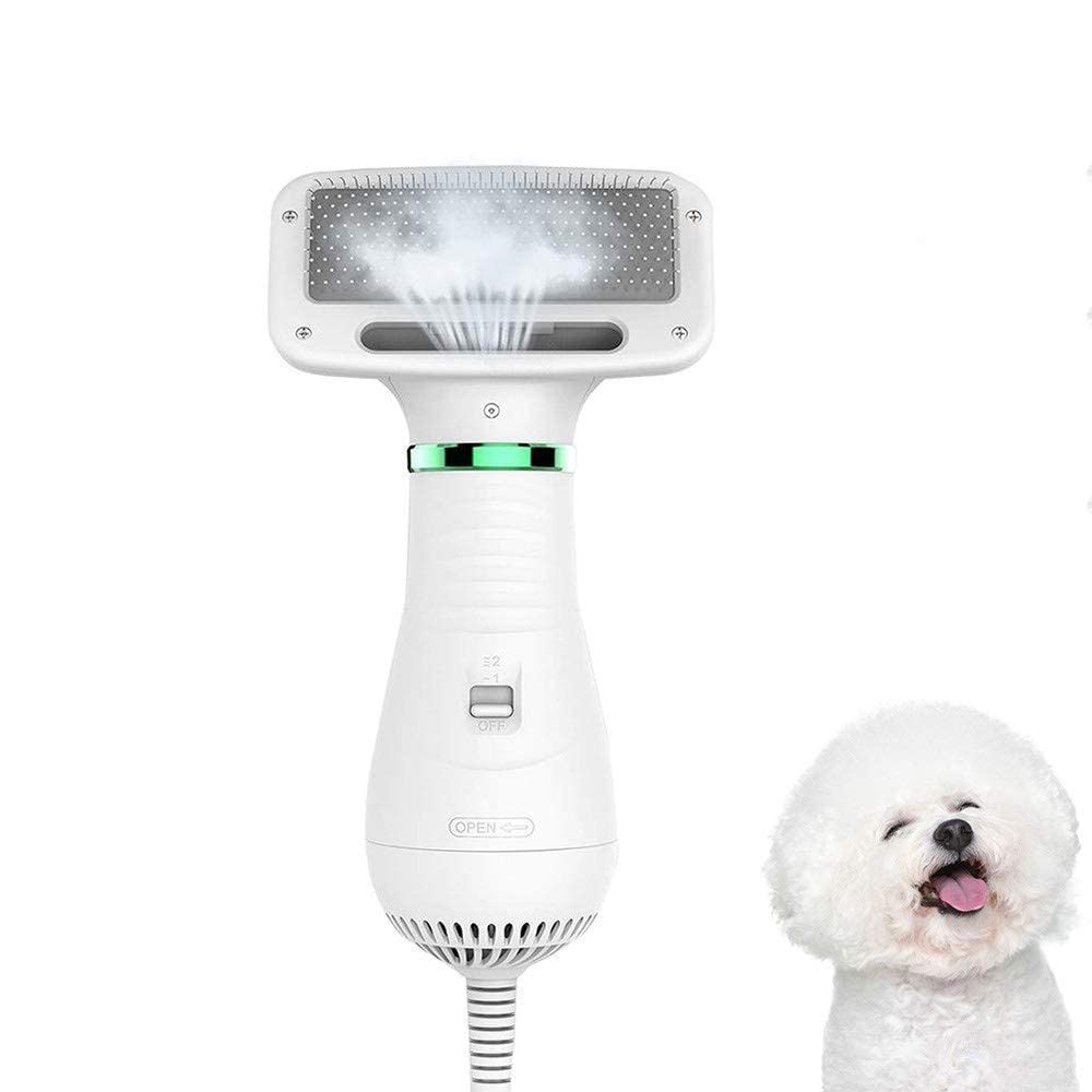 Buy ZBBN 2 In 1 Pet Grooming Hair Dryer Blower With Slicker Brush, Dog