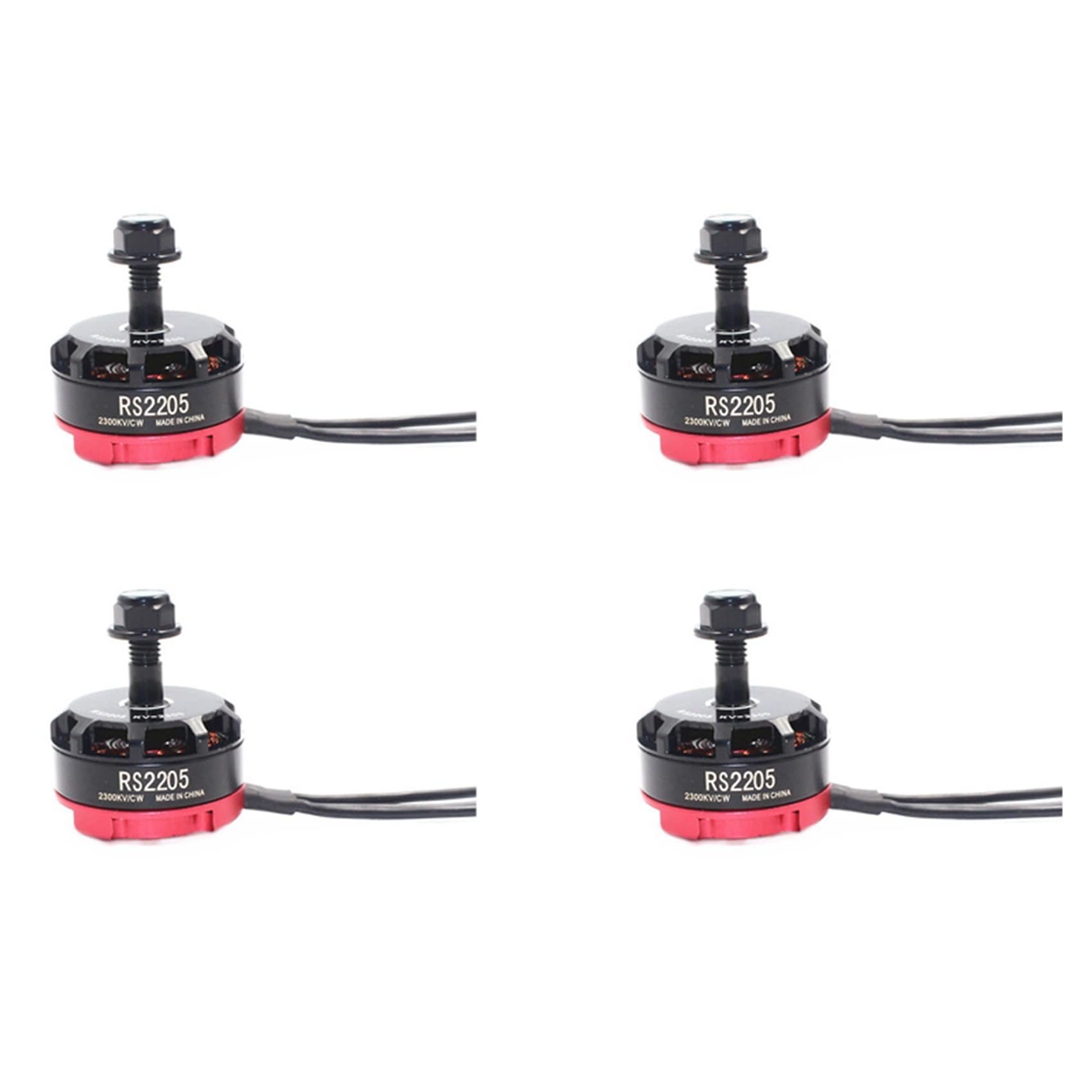4X Motore Brushless RC RS2205 2205 2300KV per 2-6S 20A/30A/40A ESC FPV RC QAV250 X210 Racing Drone Multicopter(CW)