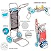 Monty- LOLAhome Carro portasillas Plegable Azul de Aluminio para Camping y Playa...