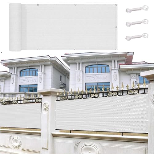 Balkon Sichtschutz 65 x 280 cm Uv-Schutz Windschutz Sonnenschutz...