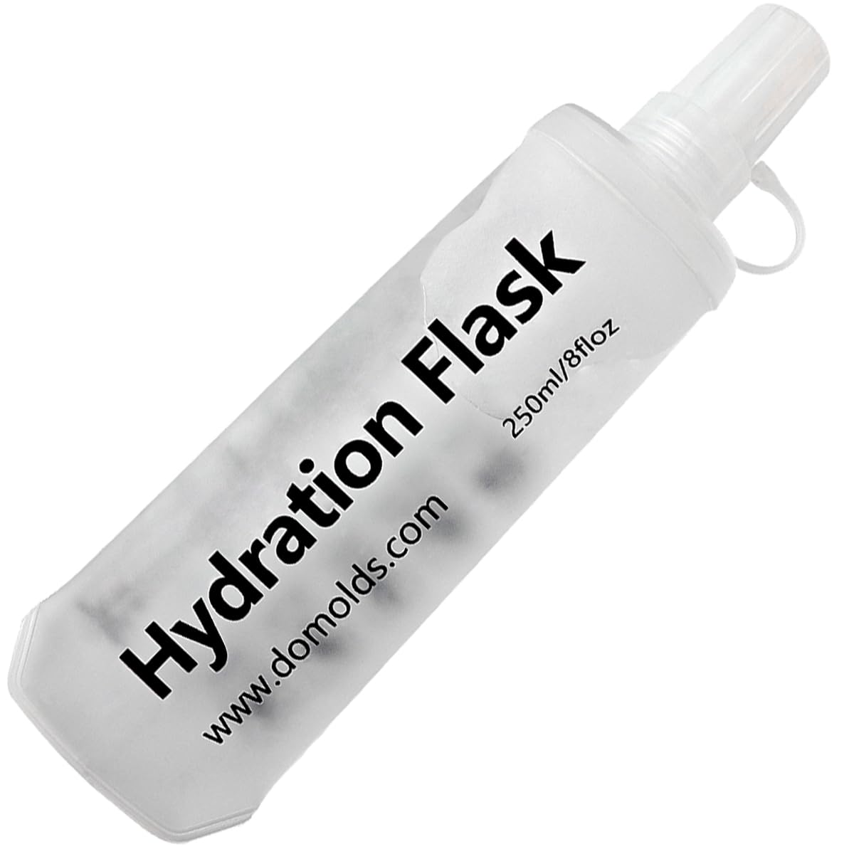 CXWLJL 250ml Soft Flask Water Bottle Running Soft Flask Reservoir Handheld Folding Hydration Pack Hiking Cycling Climbing - White