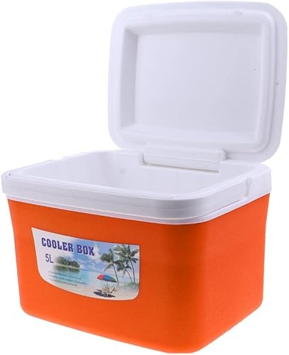 Miniatura 7 de Tachiuwa 5L 13L al aire libre que acampa la caja del pecho del hielo del refrigerador con la manija 3 colores, 5L