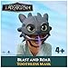Dreamworks Dragons How To Train Your Dragon, Electronic Blast & Roar Toothless Mask, Kids Dress Up & Pretend Play Costumes for Boys & Girls Ages 4 & Up