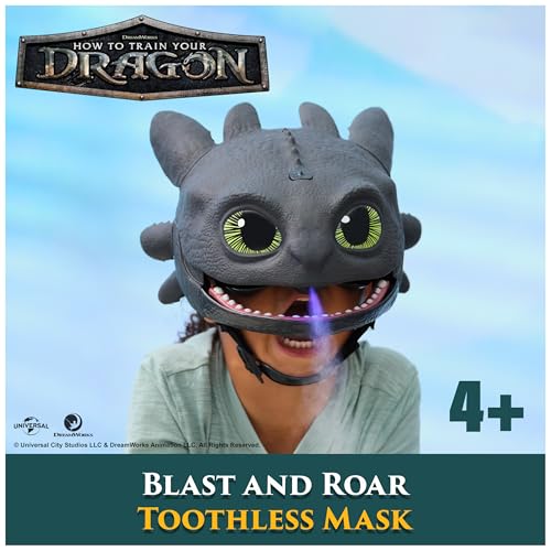Máscara interactiva Cómo entrenar a tu dragón juguete electrónico con efectos de sonido de película 3