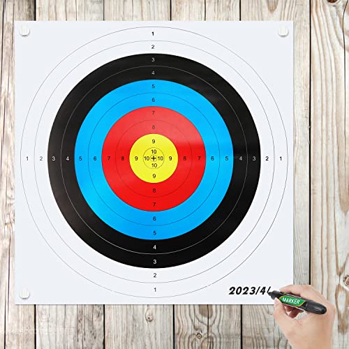 LUTER 30pcs Archery Targets, 10 Rings 16 x 16 inches Paper Archery ...