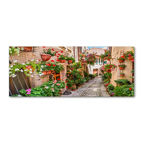 Dosseret en verre de cuisine Tulup 125x50cm fond de hotte securite architecture multicolore
