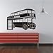 Produktbild HomeTattoo ® WANDTATTOO Wandaufkleber Skyline London Bus Routemaster Telephon 689 XL ( L x B ) ca. 58 x 80 cm (rot 031)