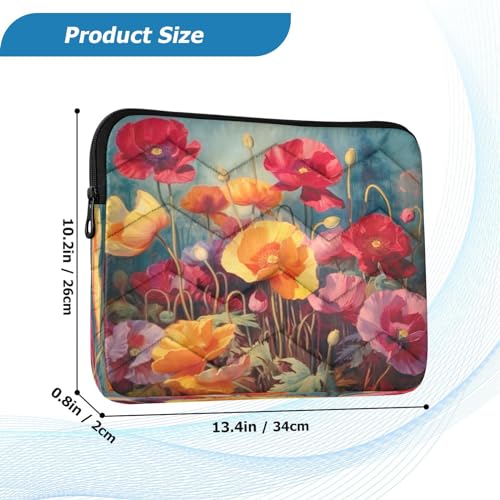Funda para Laptop Colorida Flores para 13-14 Pulgadas miniatura 3