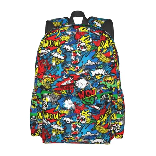 Guiteinyi Retro 80s 90s Kids Backpack Large Capacity Children School Bag Casual Backpacks For Teen Boys Girls College