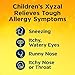 Xyzal Children's 24 Hour Allergy Relief Medicine for Kids, Levocetirizine Dihydrochloride Liquid Antihistamine, Bubble Gum, 5 Fl. oz.