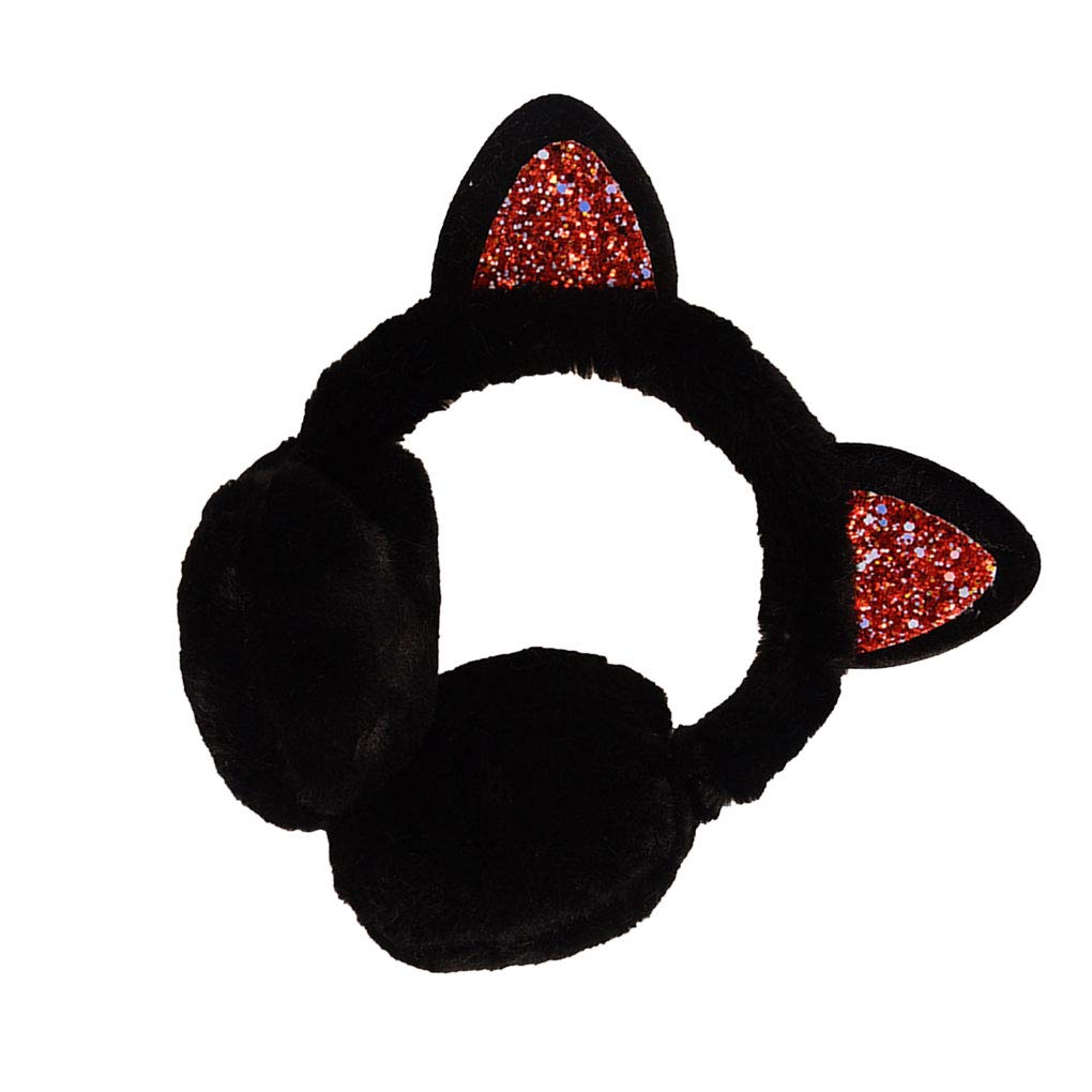 XinjiedaZYElroy Winter Autumn Warm Earmuffs Cute Cartoon Ear Earflap Plush Earmuff Women Girls Foldable Earwarmer