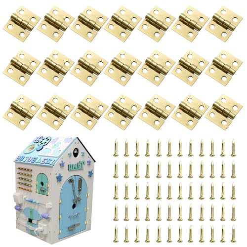 VIPMOON 70 Stück Super Mini Scharniere Kleine Mini Retro Scharnier