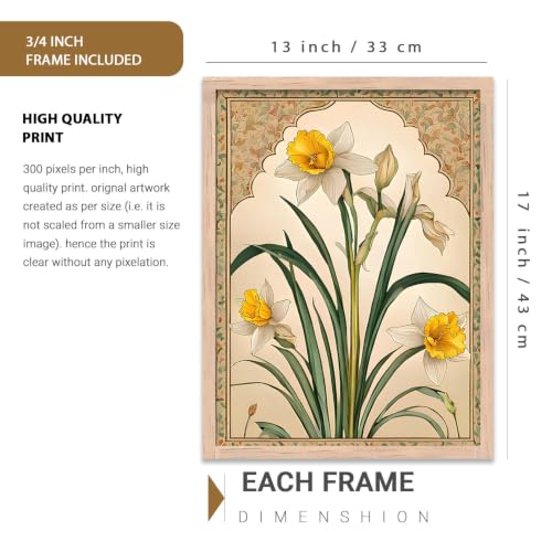 Image of kotart Premium Digital Madhubani Art Paintings with Frame for Home Decor - Wall Painting for Bedroom Living Room Hotel Wall Decor - Pack of 6 (13x17, painting for wall decoration)
